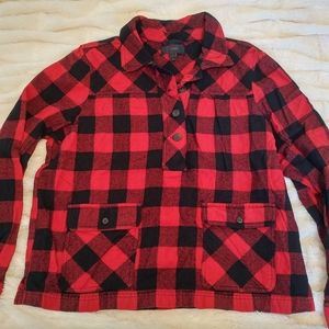 J CREW buffalo plaid wool pullover